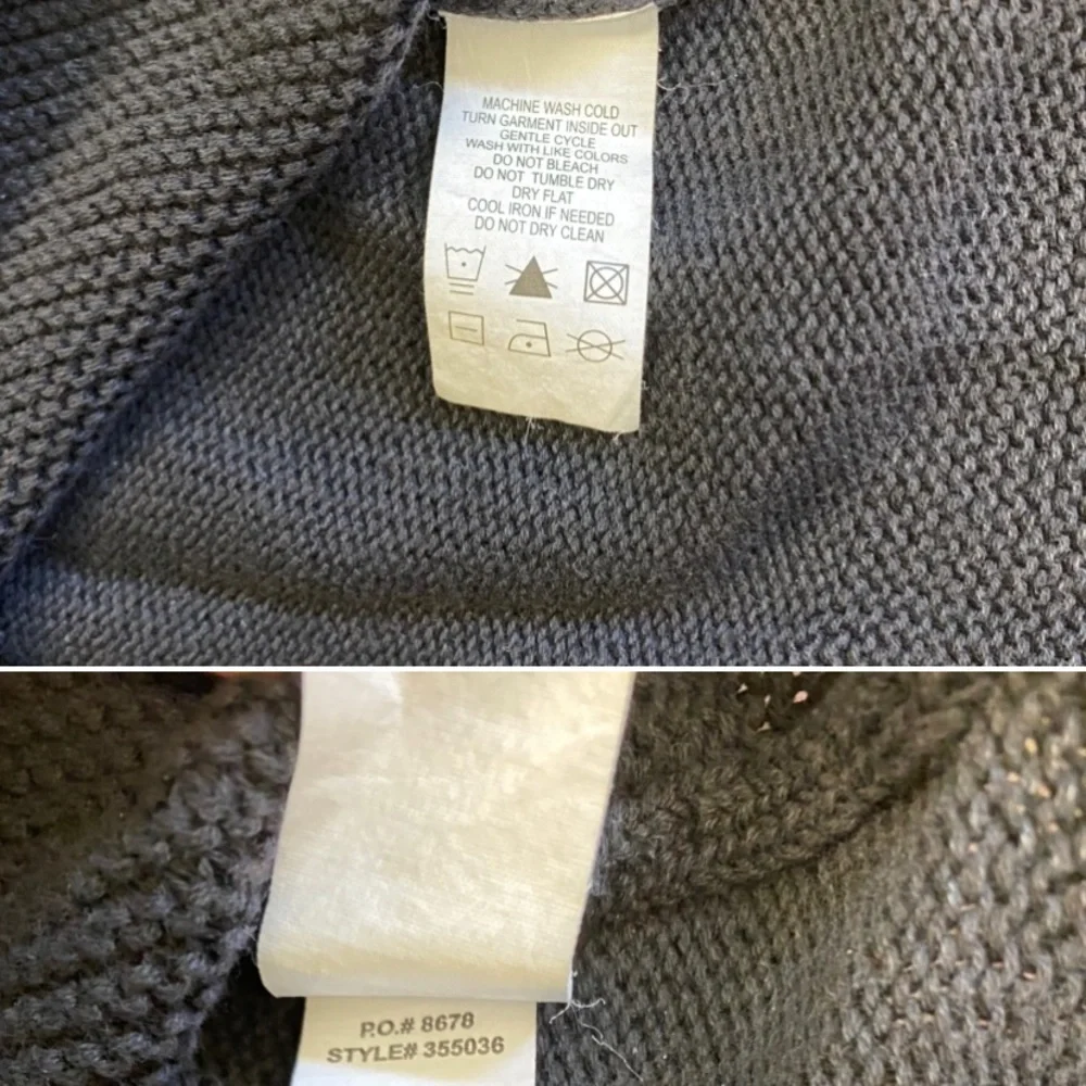 Women’s Carbon 2 Cobalt Grey Knit Pullover Sweater M - Picture 14 of 14